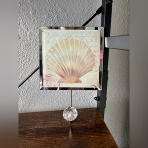 Shell Design Bath Hook with Crystal Knob